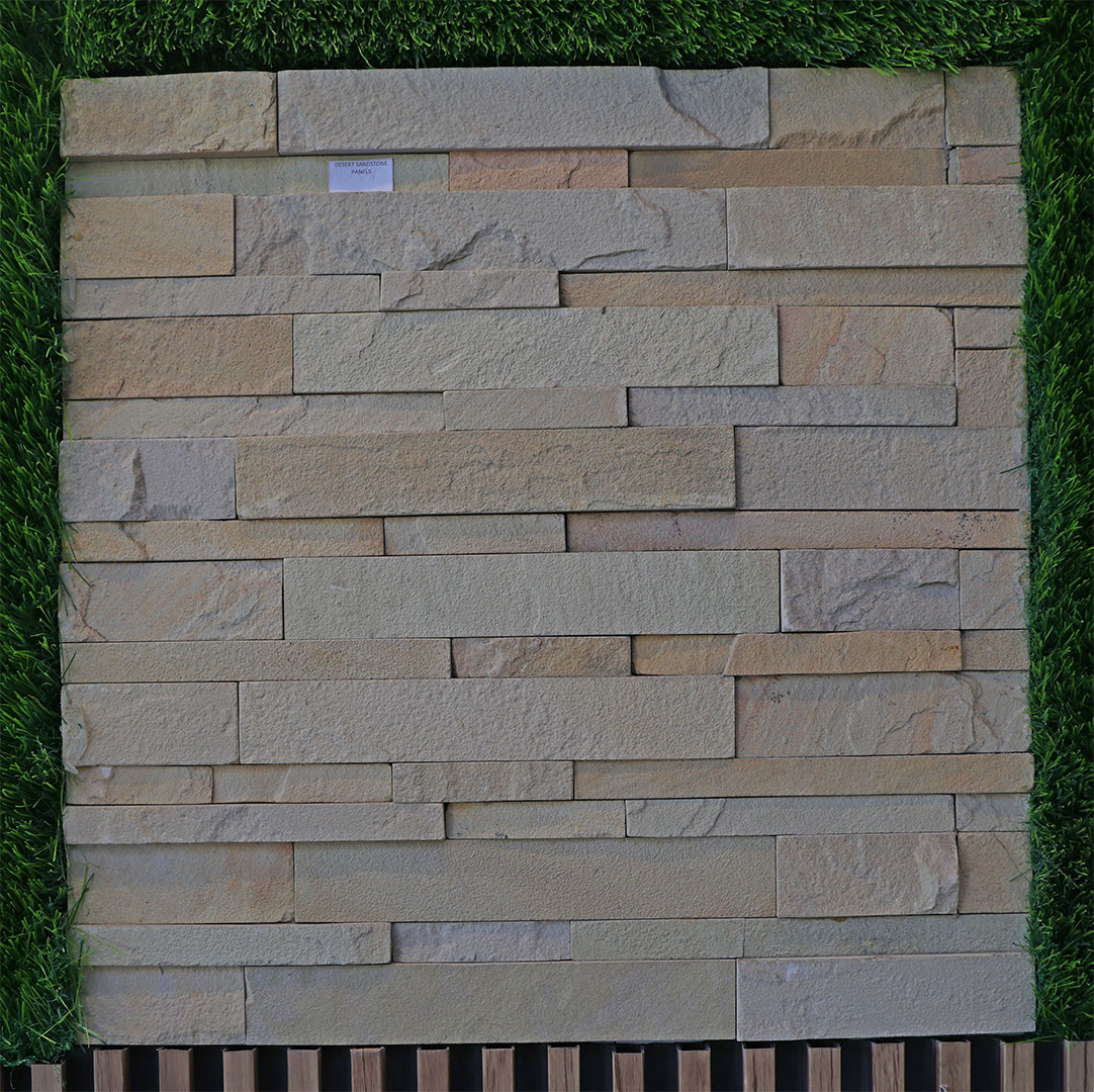 Desert sandstone cladding panels